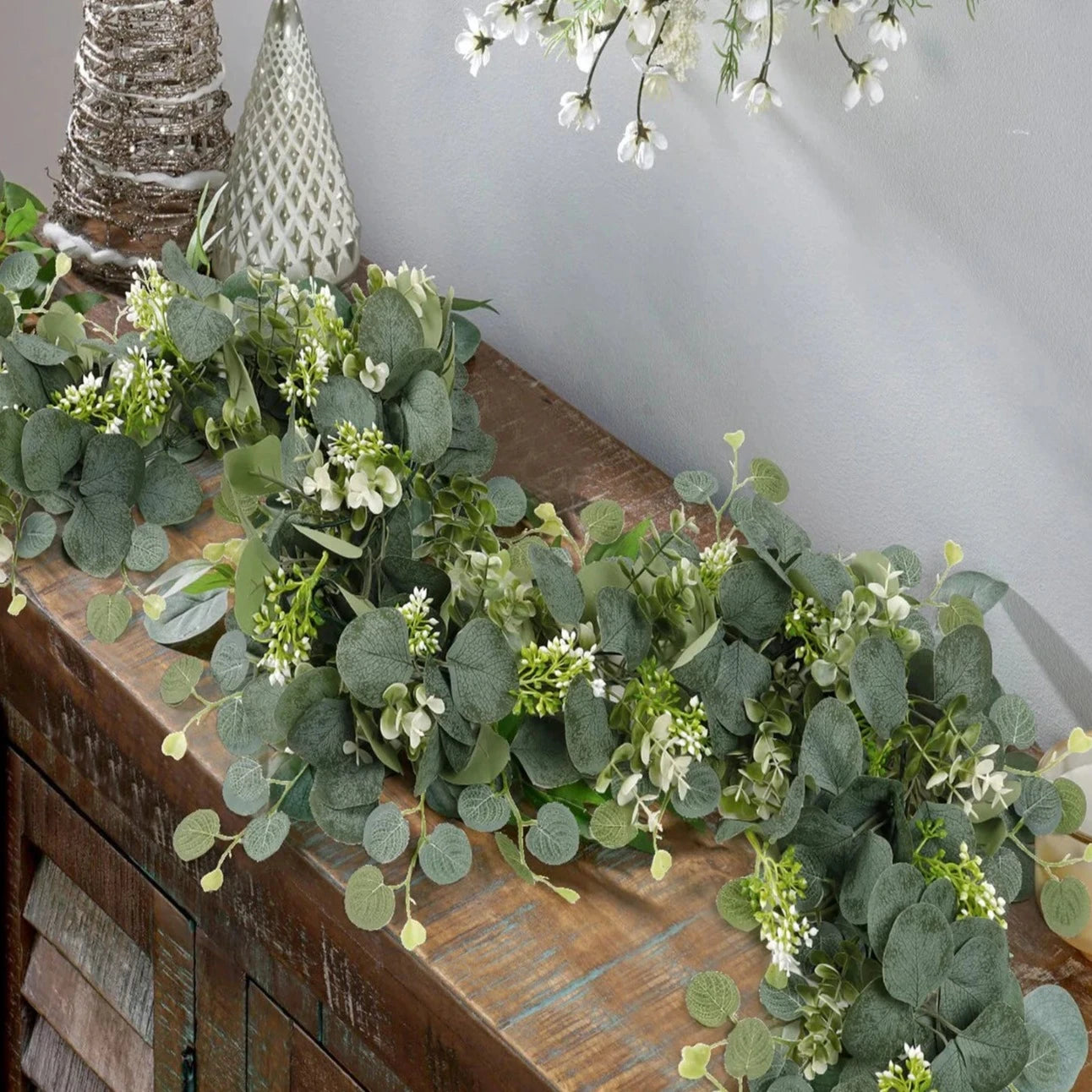 Artificial Eucalyptus Leaf Garland