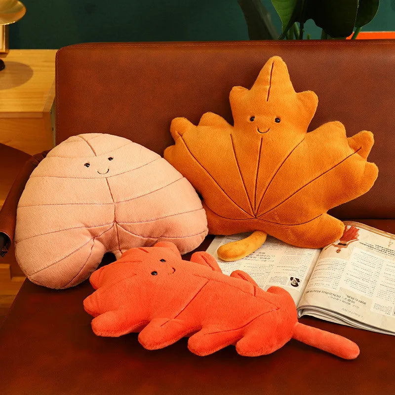 Plush Leaf Toy Cushion