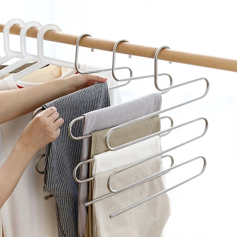 Space Saving Trouser Scarf Hanger with 5 Tiers