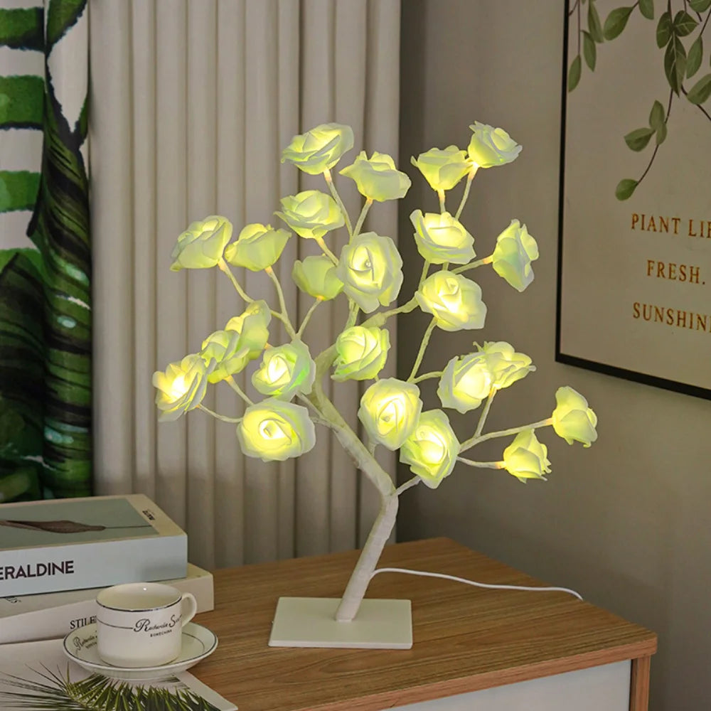 Rose Flower Tree Table Lamp LED