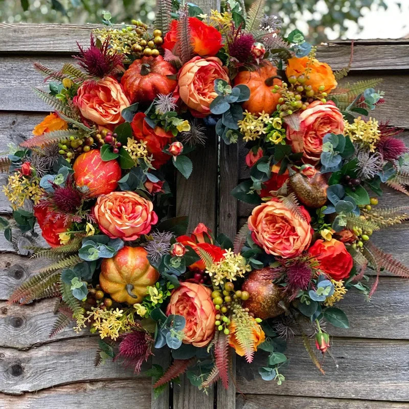 Floral Autumn Door Wreath