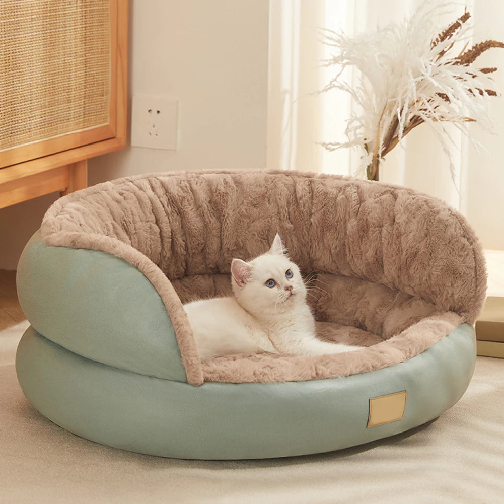 Round Dog Bed Pet Sofa