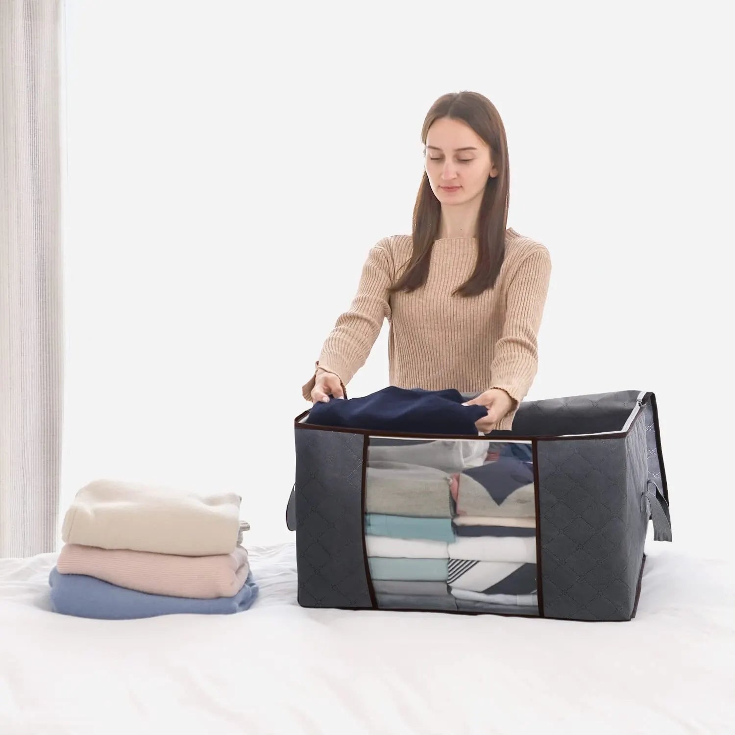 Large Storage Bag Set for Clothes or Duvets