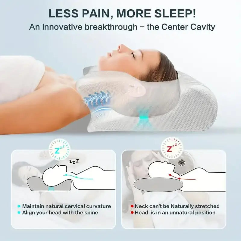 Cervical Orthopedic Butterfly Memory Foam Pillow