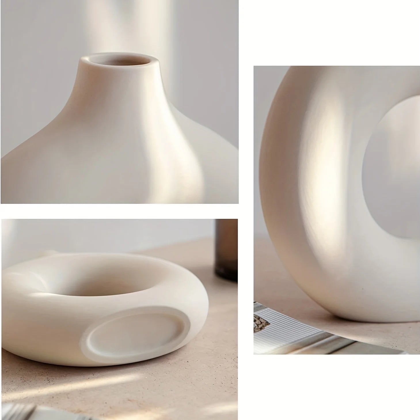 Nordic Doughnut Ceramic Vase