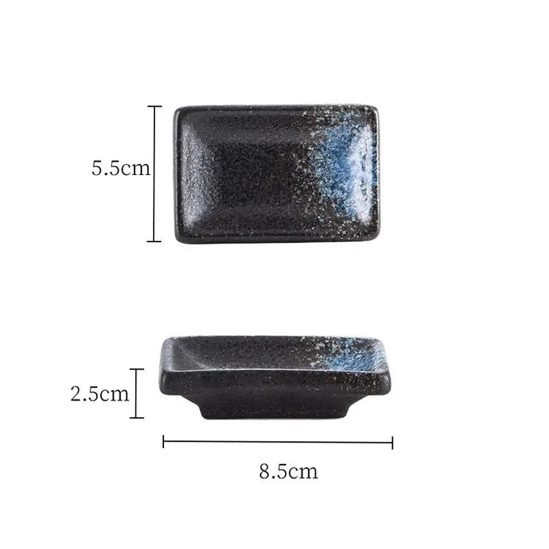 Mamezara Rectangular Small Japanese Sauce Dish