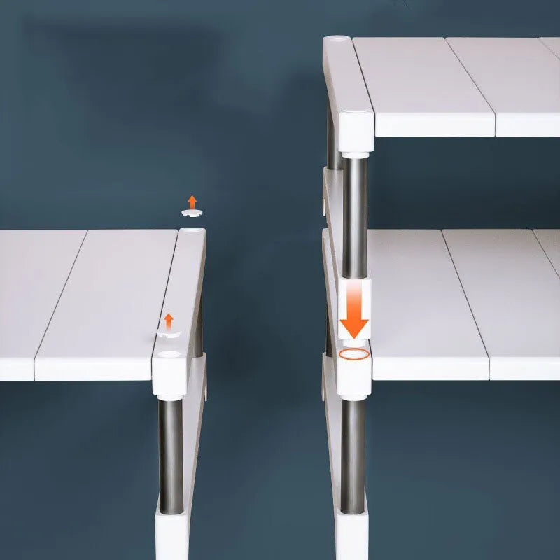 Telescopic Stackable Storage Shelf