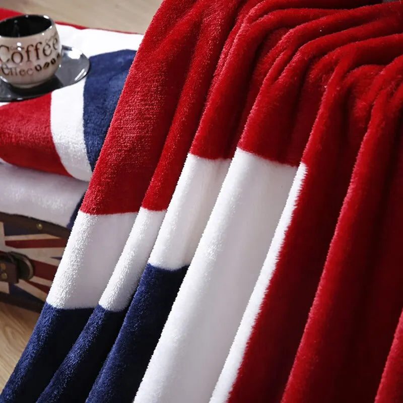 Union Jack Soft Fleece  Large Blanket Throw