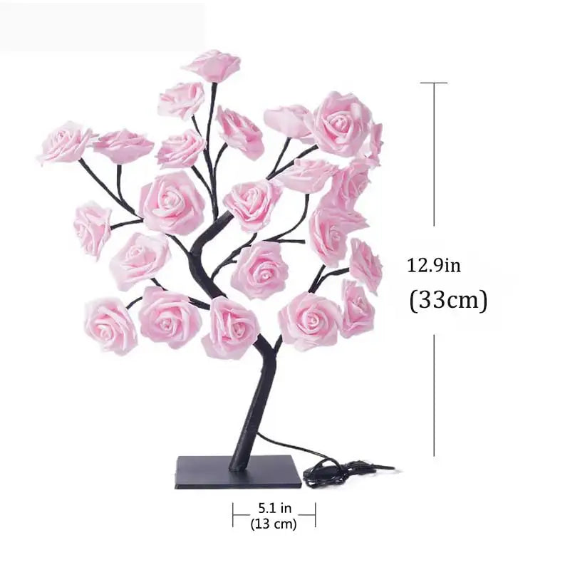 Rose Flower Tree Table Lamp LED