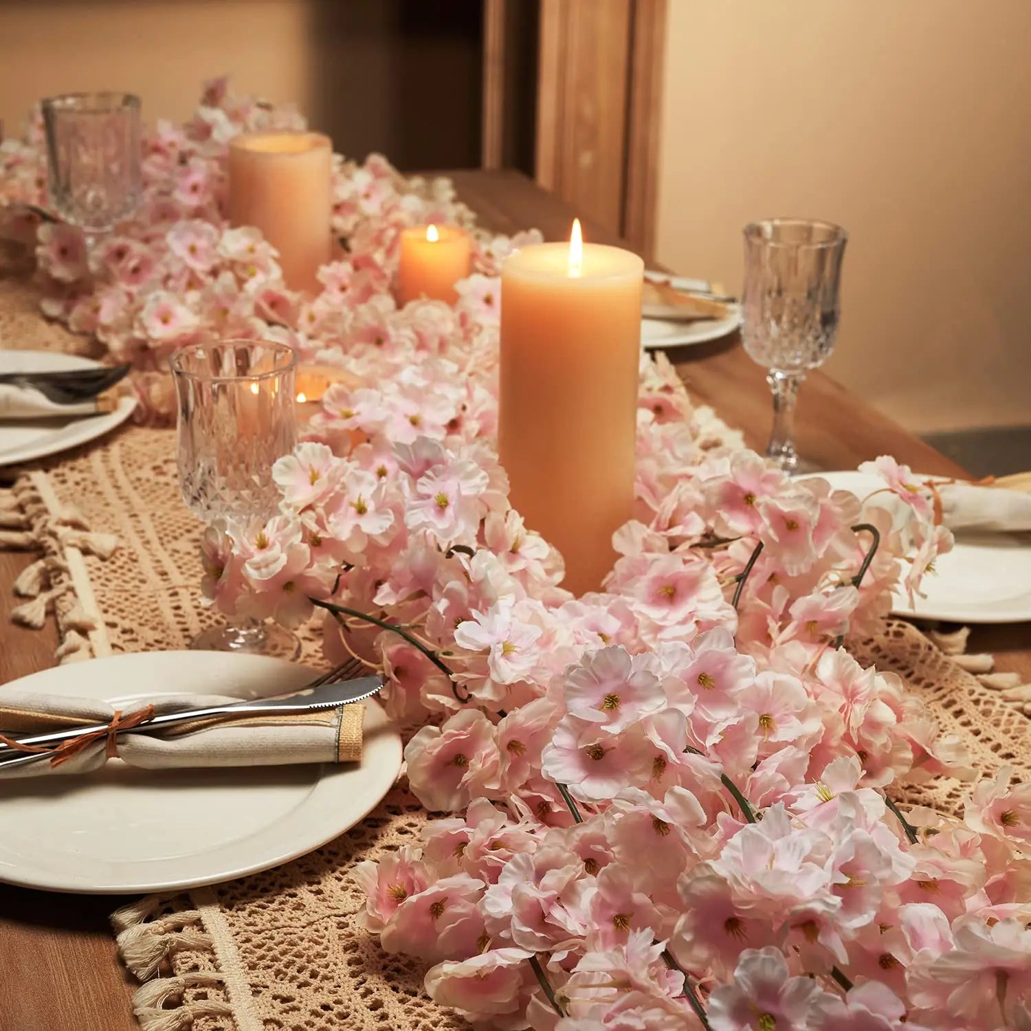 Artificial Cherry Blossom Garland