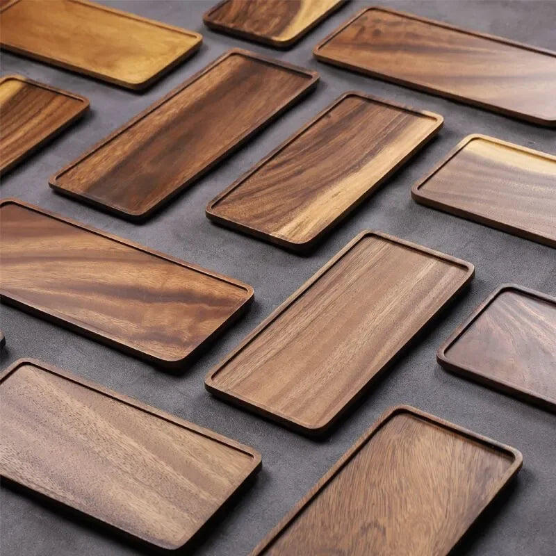 Wooden Serving Tray Rectangular