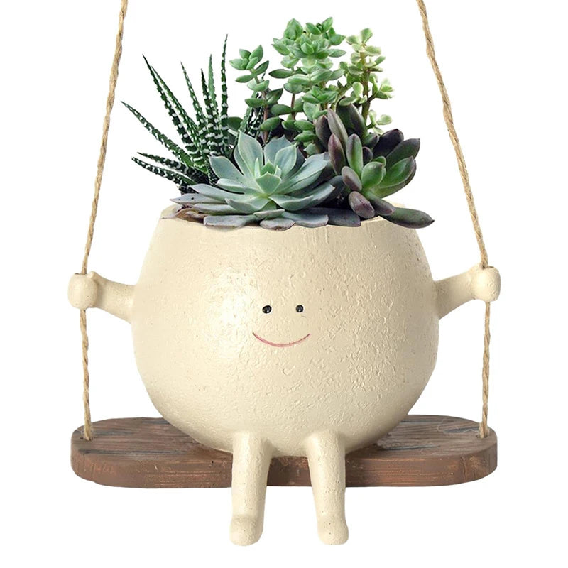 Swing Face Hanging Plant Pot