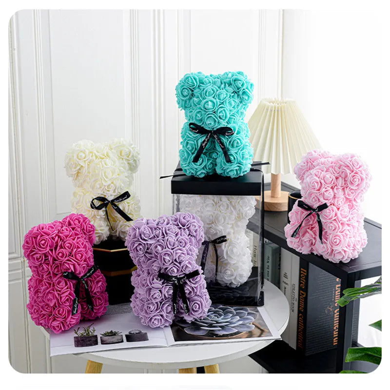 Rose Petal Bear in Gift Box