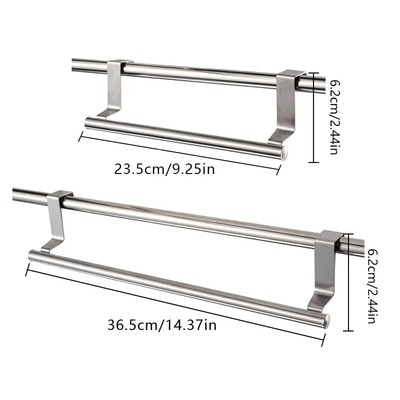 Over the Door Tea Towel Rack Kitchen