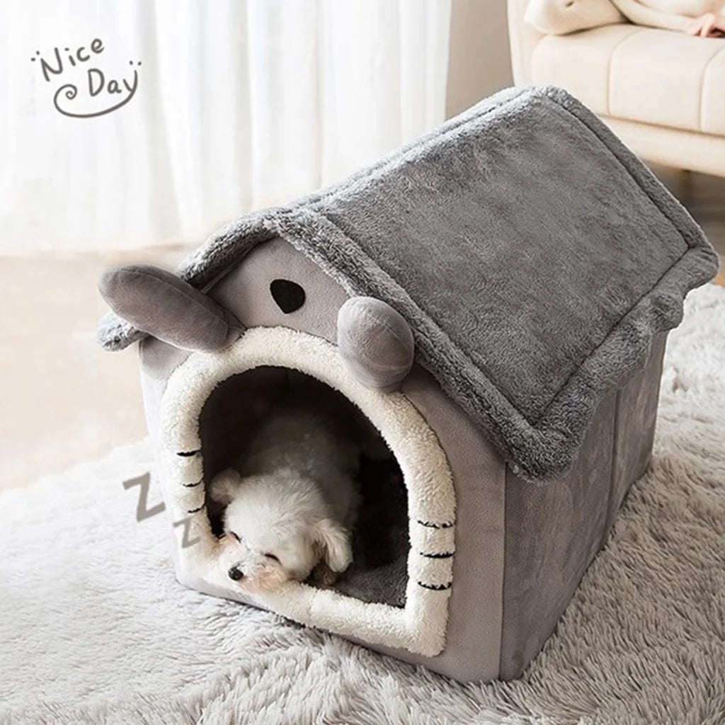 Fluffy Indoor Pet Bed House