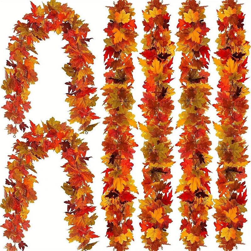 Maple Leaf Artificial Vine Garland