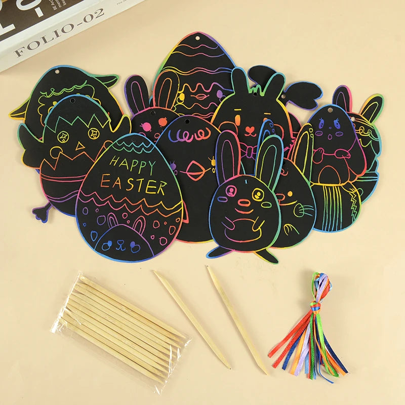 Magic Easter Scratch Art Set 12 Piece
