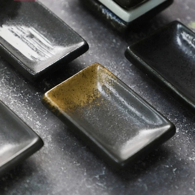 Mamezara Rectangular Small Japanese Sauce Dish