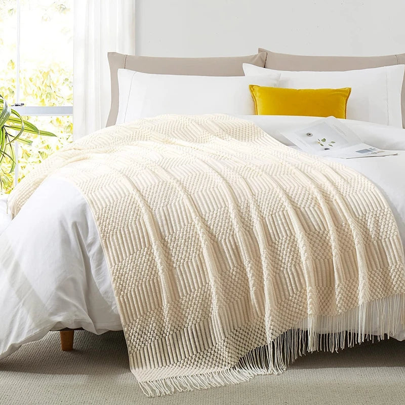 Boho Knitted Blanket