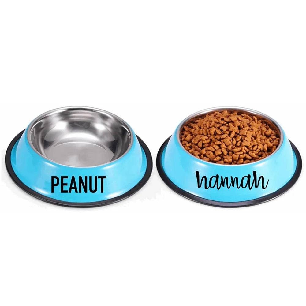 Personalised Pet Bowl Stainless Steel Multiple Sizes