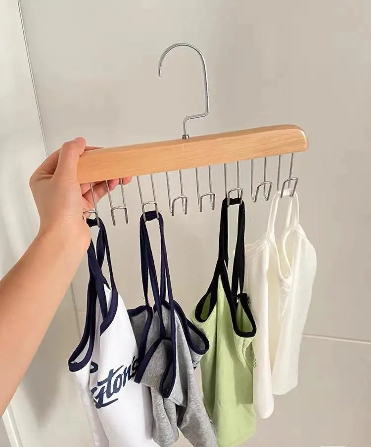 Multifunctional Garment Hanger with 8 Hooks
