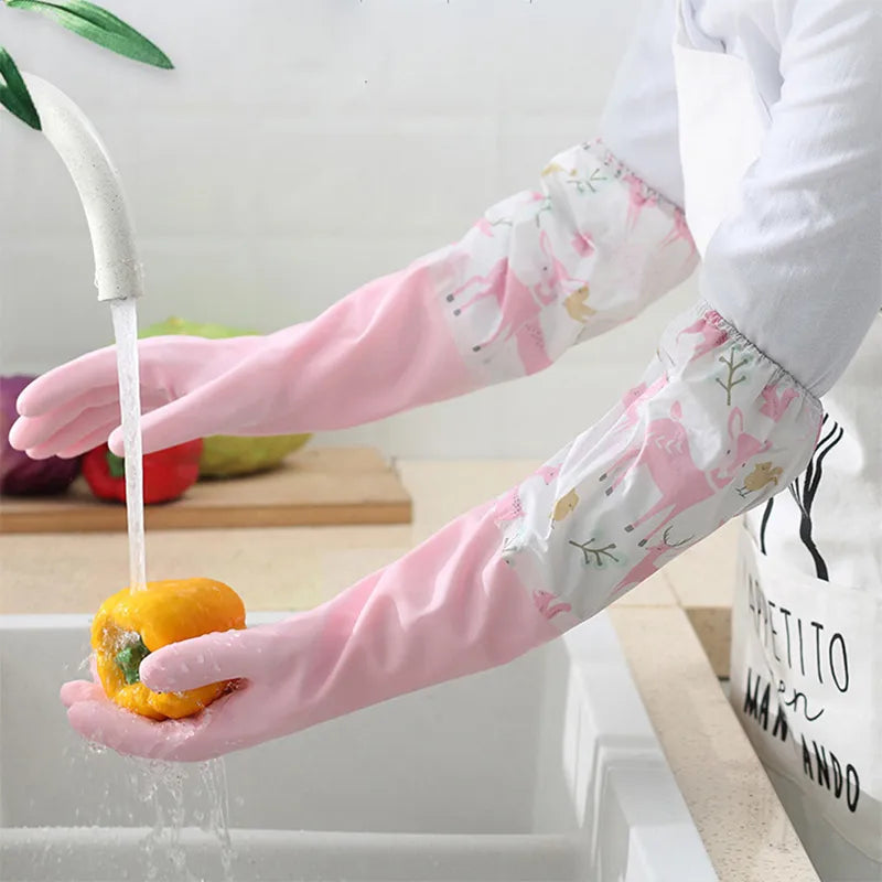 Rubber Gloves Household Cleaning Extra Long