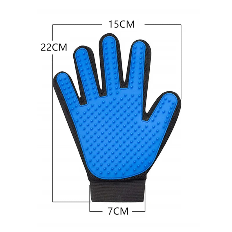 Silicone De-Shedding Pet Grooming Glove For Dogs Cats