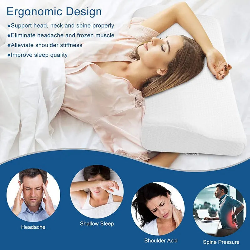 Orthopeadic Cervical Memory Foam Pillow For Neck Pain