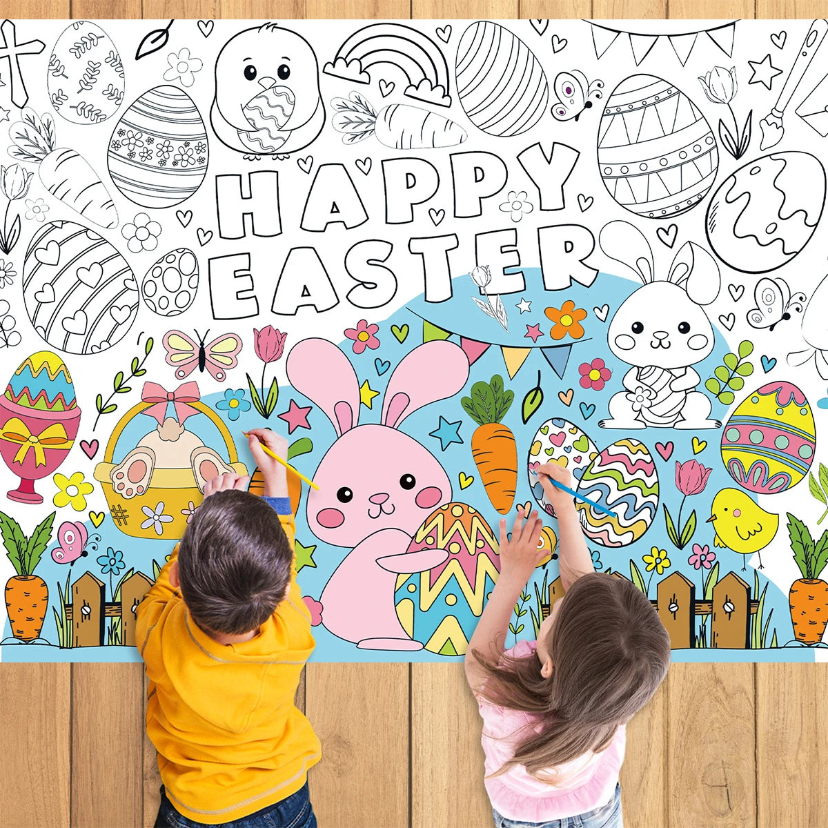 Jumbo Easter Coloring Poster