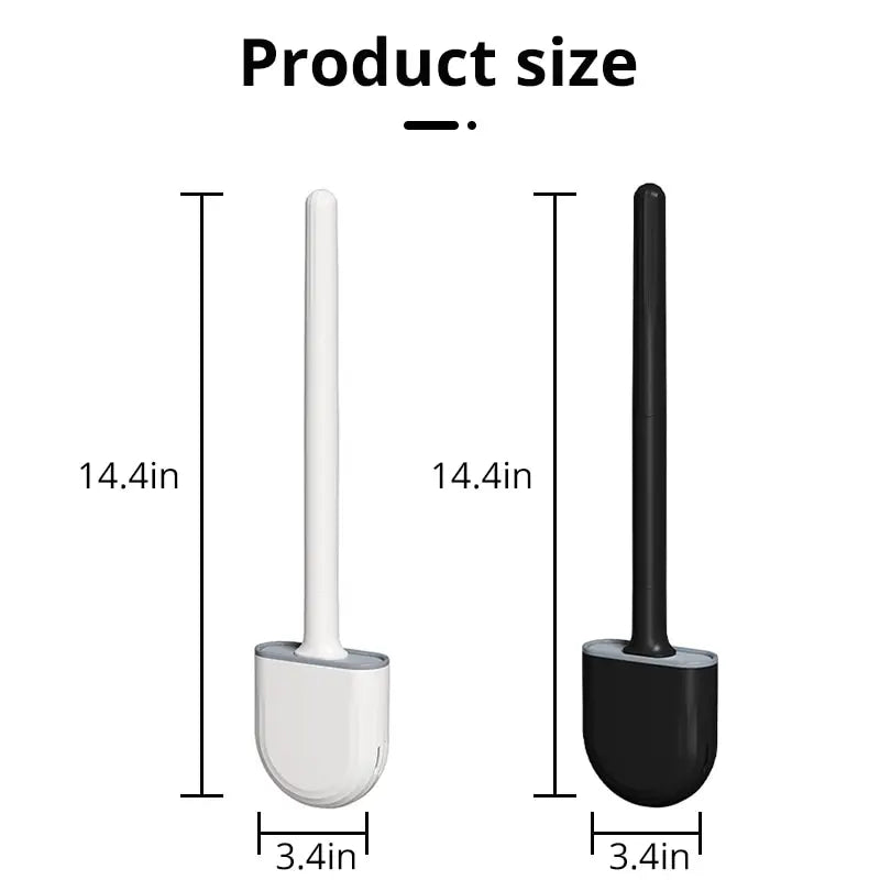 Silicone Toilet Brush and Holder Wall Mounted