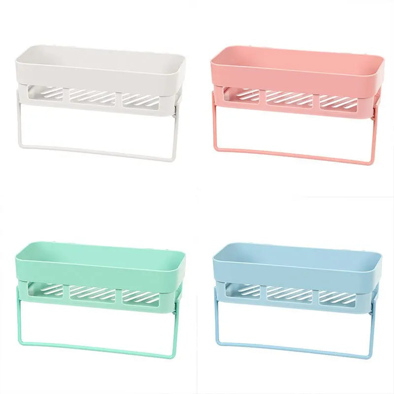 Wall Mounted Shower Caddy Storage Plastic