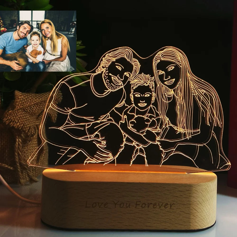 Personalized 3D Photo Lamp