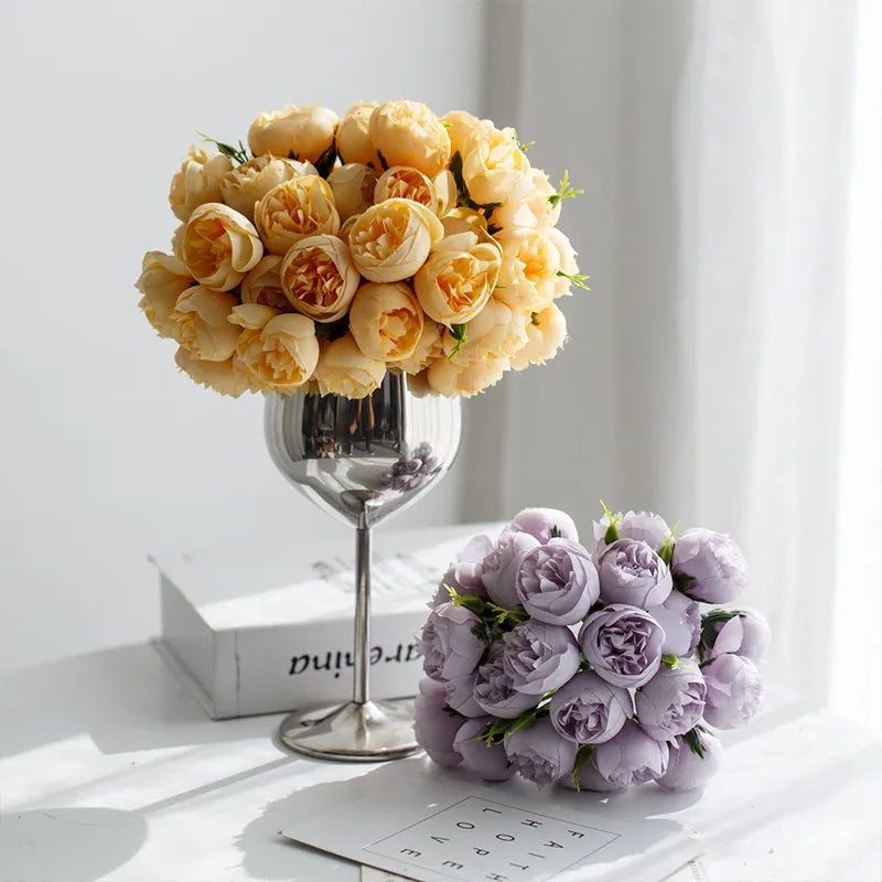 Artificial Peony Bouquet