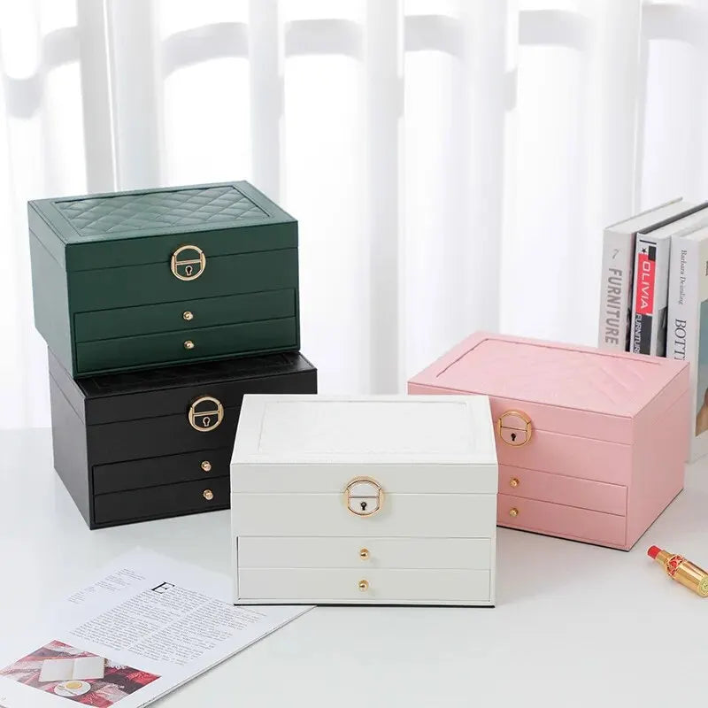 Leather Jewellery Box Large