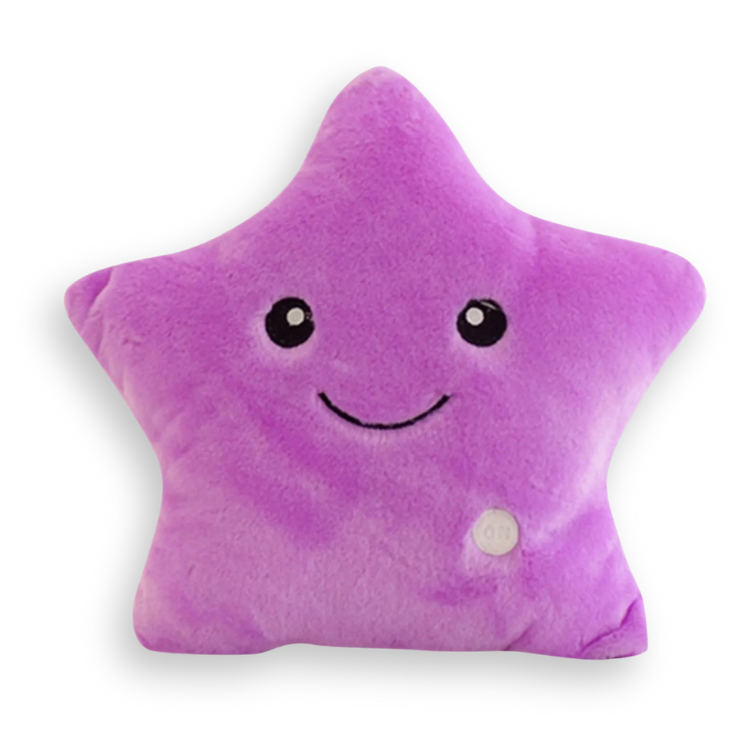 Star Luminous Soft Plush in Purple color