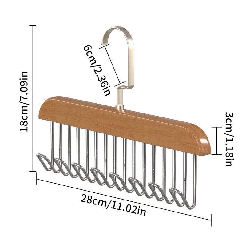 Multifunctional Garment Hanger with 8 Hooks