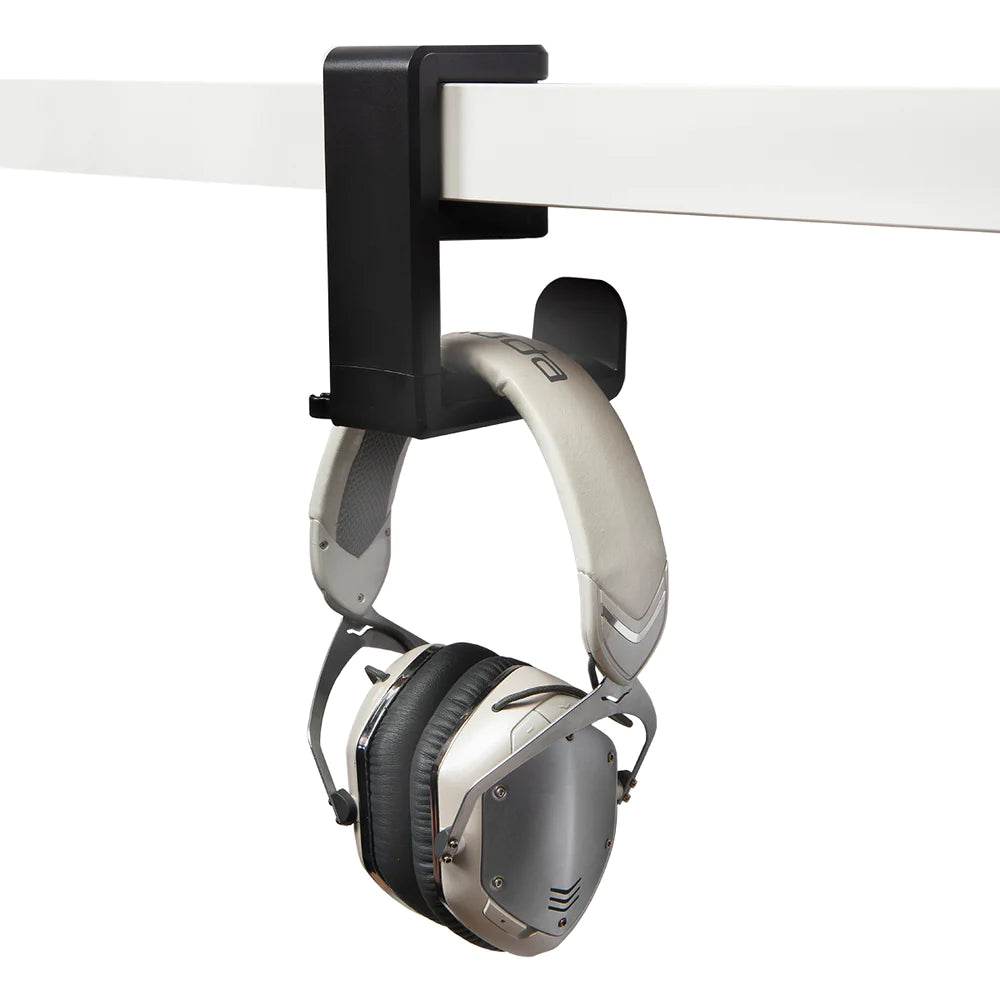 Hanging Headphone Headset Hook with Cable Clip