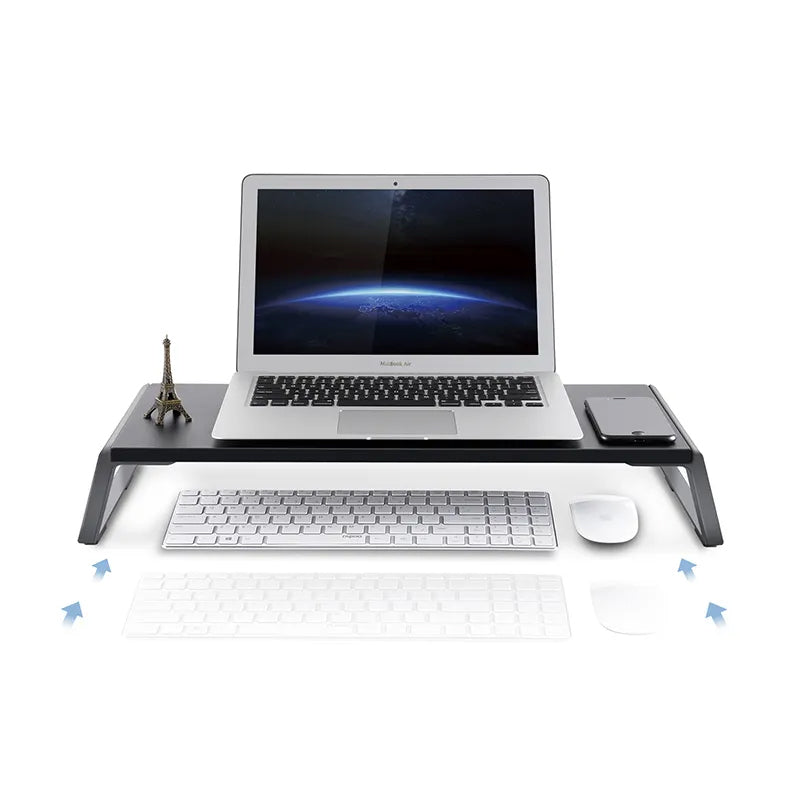 Monitor Laptop Screen Desk Riser Stand Black