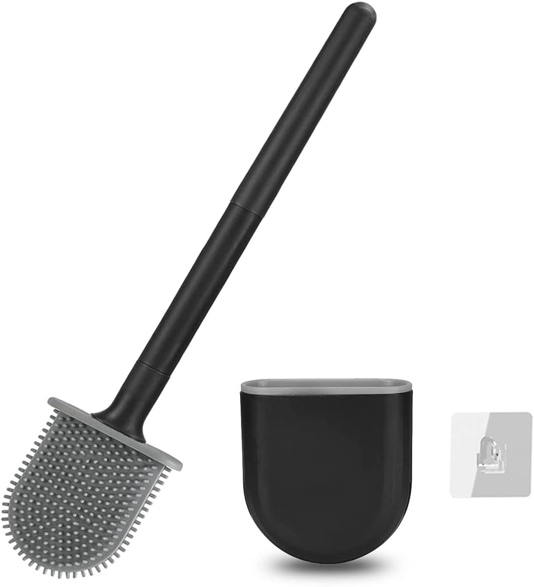 Silicone Toilet Brush and Holder Wall Mounted