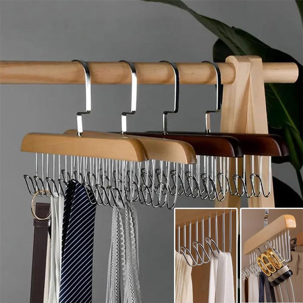 Multifunctional Garment Hanger with 8 Hooks