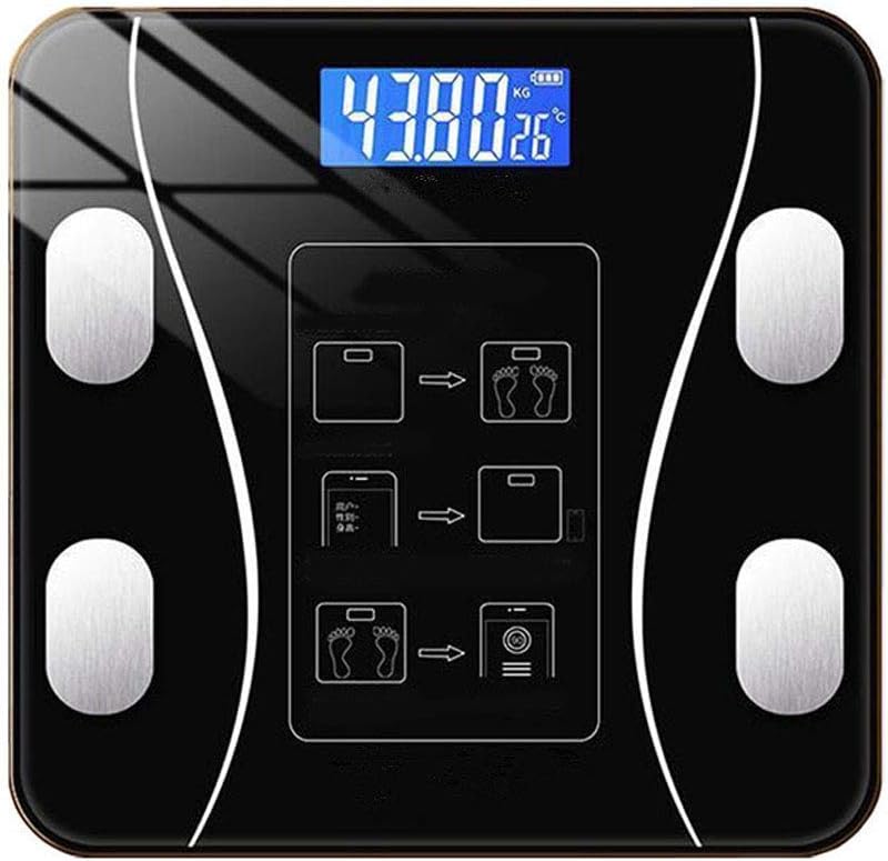 Smart Body Fat Digital Bathroom Scale with Bluetooth Technology Black