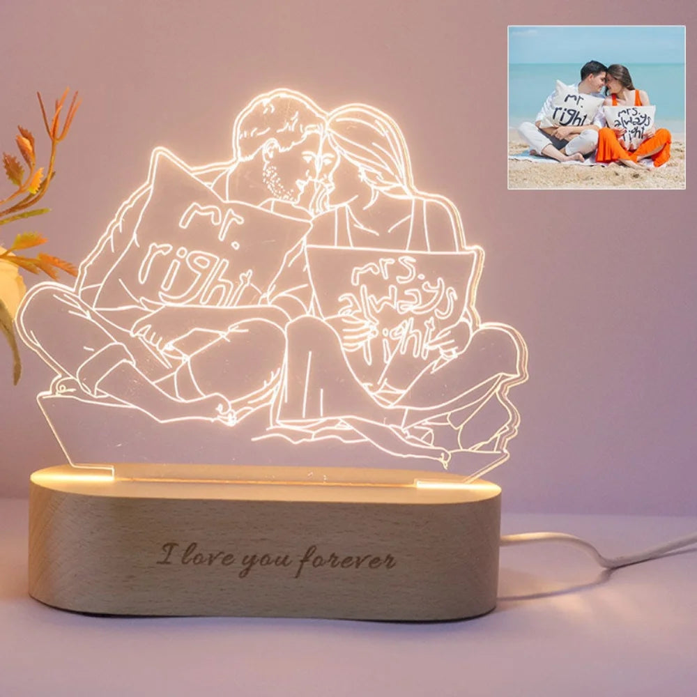 Personalized 3D Photo Lamp