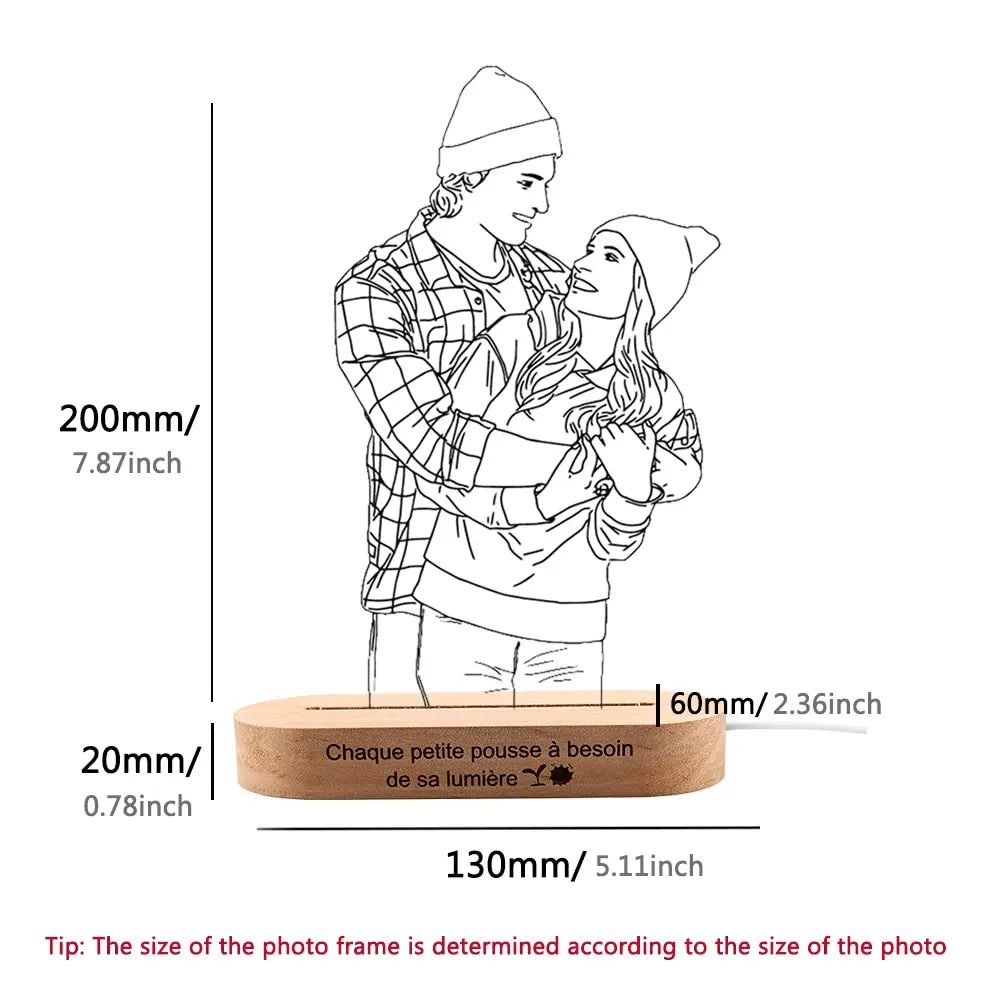 Personalized 3D Photo Lamp