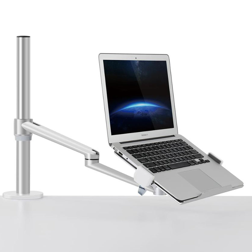 Adjustable Laptop Tablet Stand Desk Mount Bracket Silver