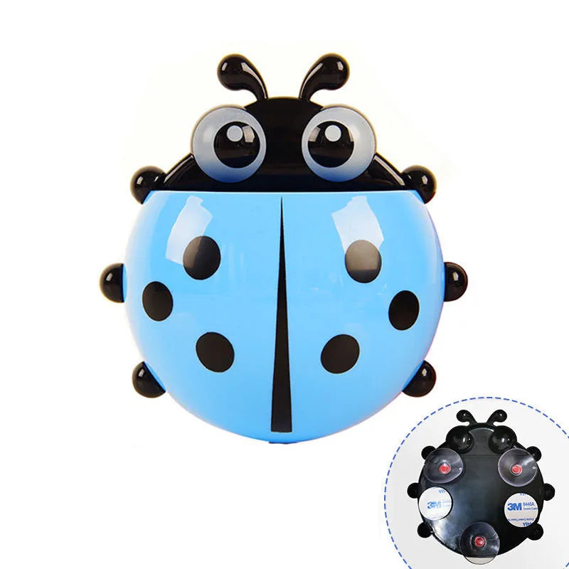 A single blue ladybug toothpaste holder.