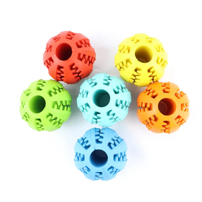 Extra-tough Tooth Cleaning Treat Ball Chew Toy for Dogs