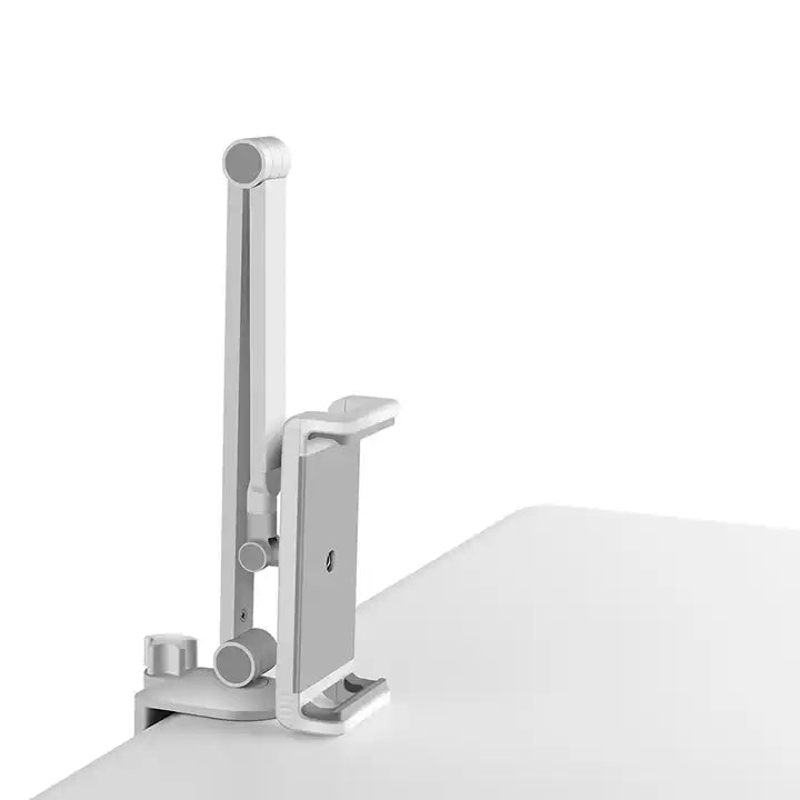 Adjustable Tablet Stand Desk Mount Bracket White