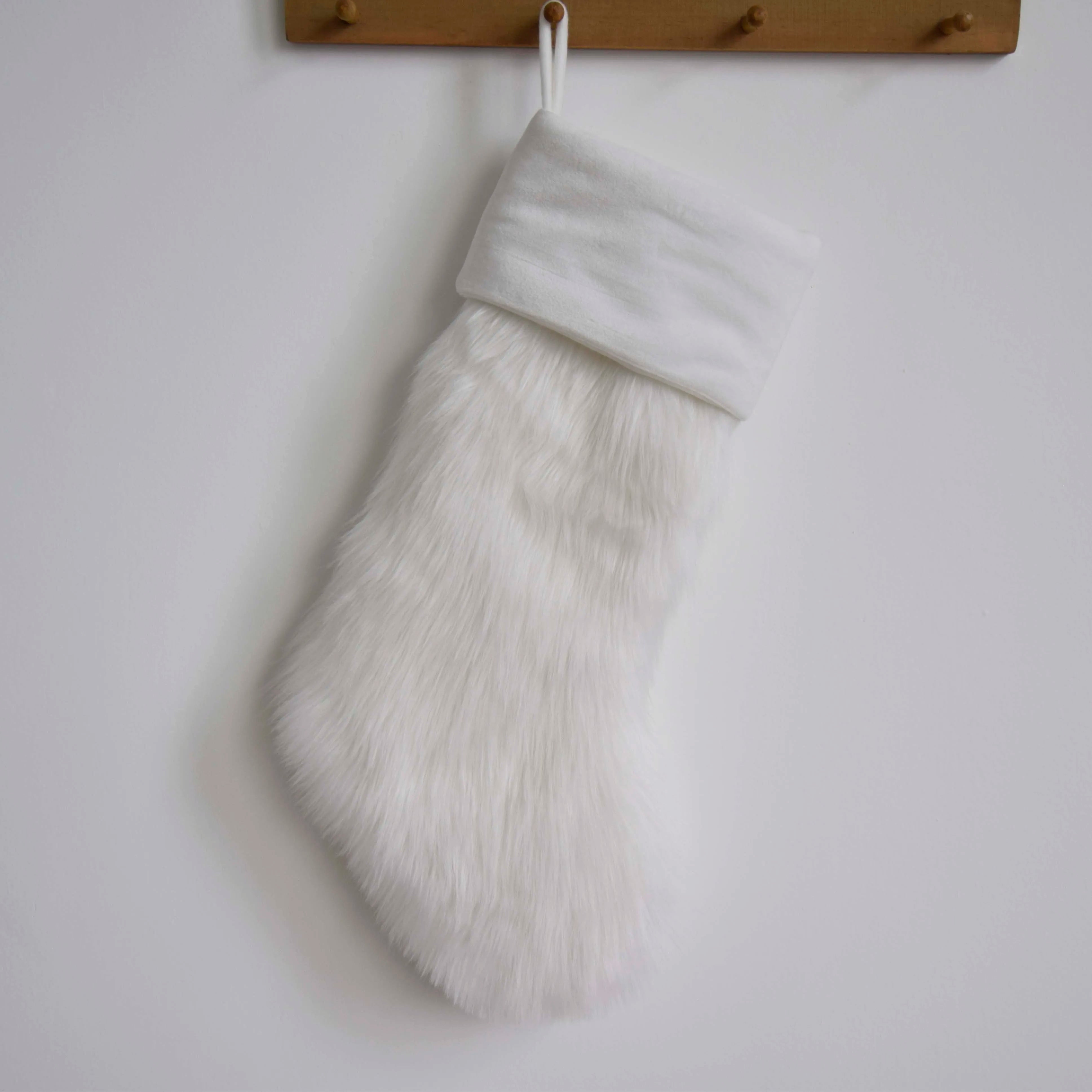 Faux Fur Christmas Stocking