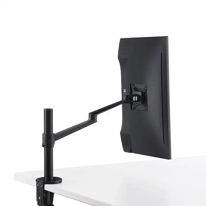 Single Monitor Arm with Swivel Mount Desk Mount Bracket Black