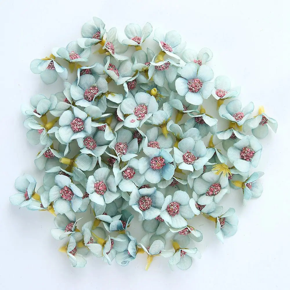 100 Artificial Silk Daisy Flowers
